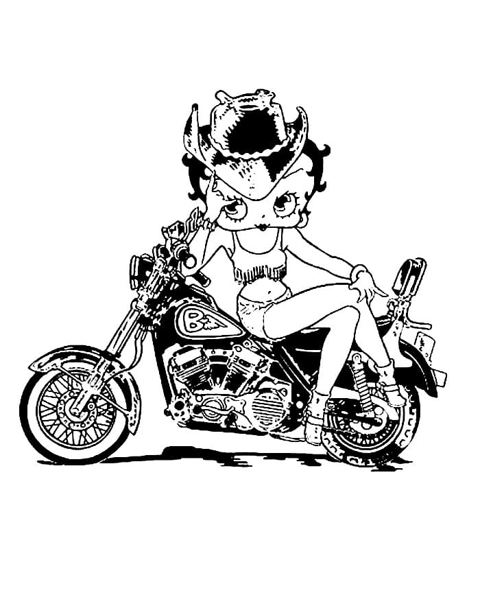 Desenho de Betty Boop 3 para colorir