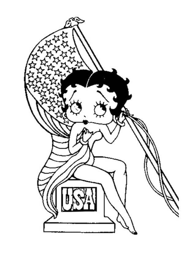 Desenho deBetty Boop 4 para colorir