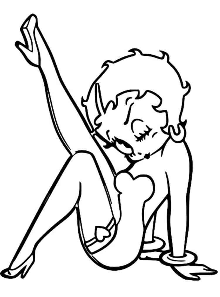 Desenho de Betty Boop 6 para colorir