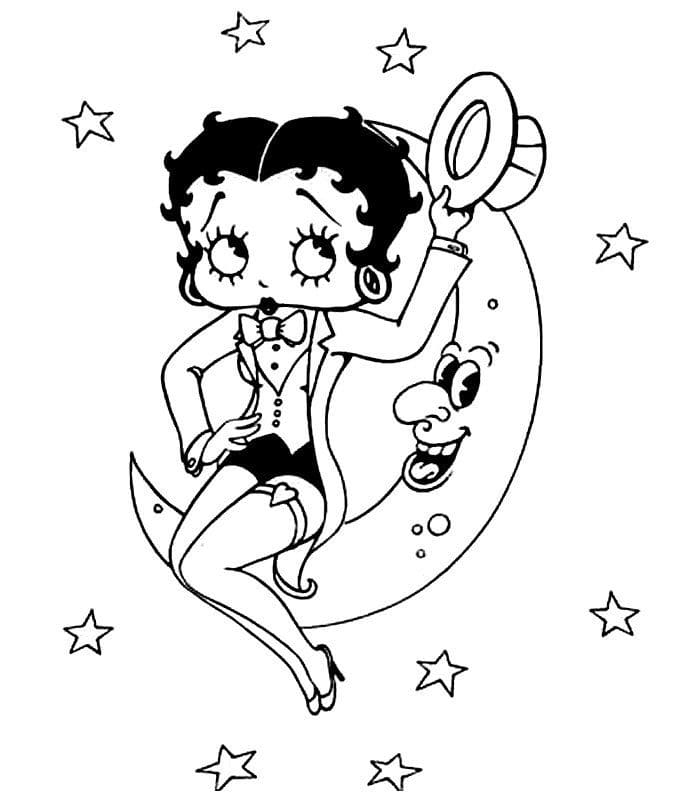 Desenho deBetty Boop 7 para colorir