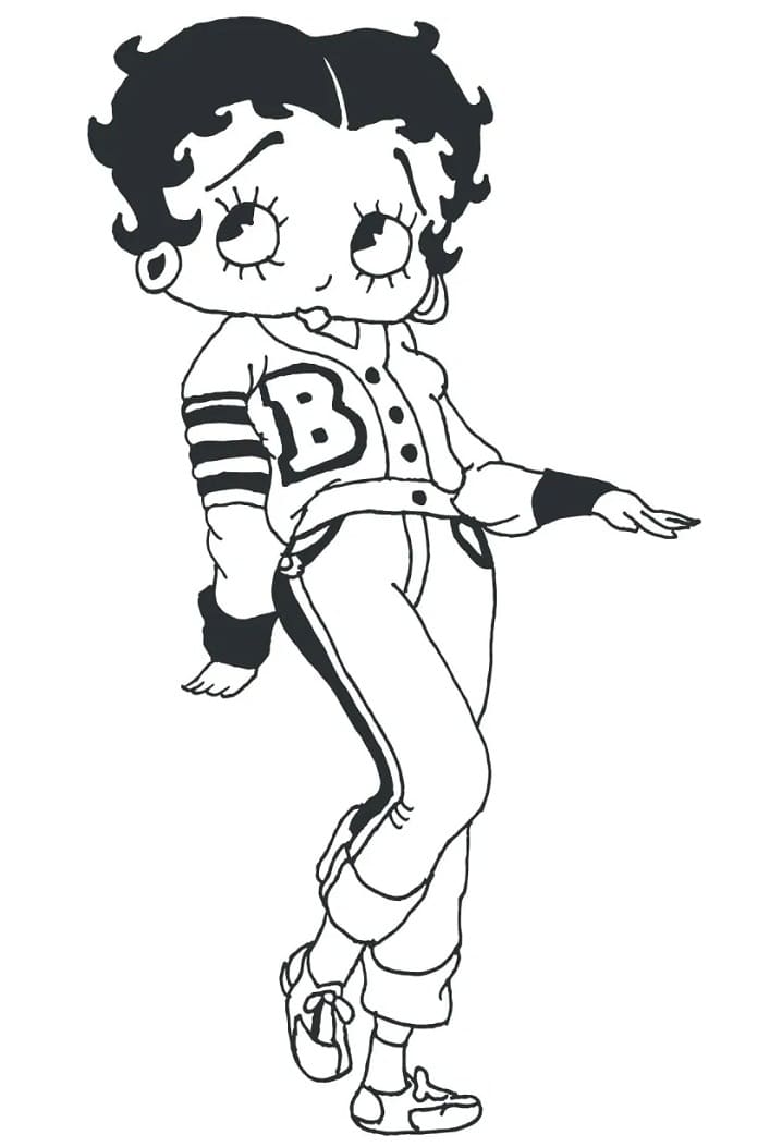 Desenho deBetty Boop 8 para colorir