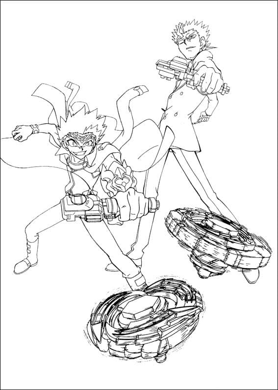 Desenhos de Beyblade para colorir