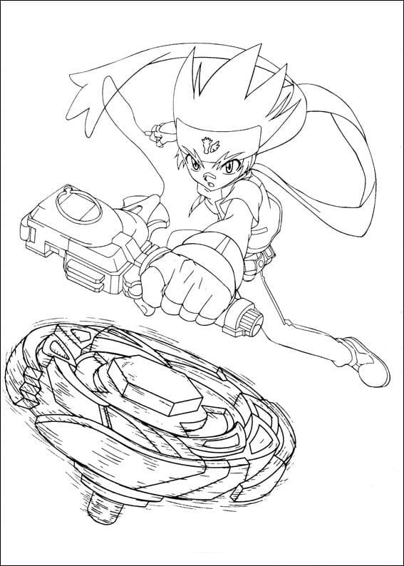 Desenho de Beyblade 13 para colorir