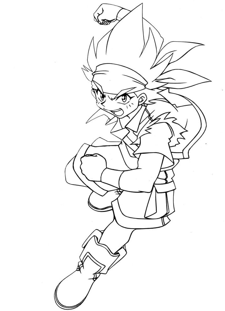 Desenho de Beyblade 2 para colorir