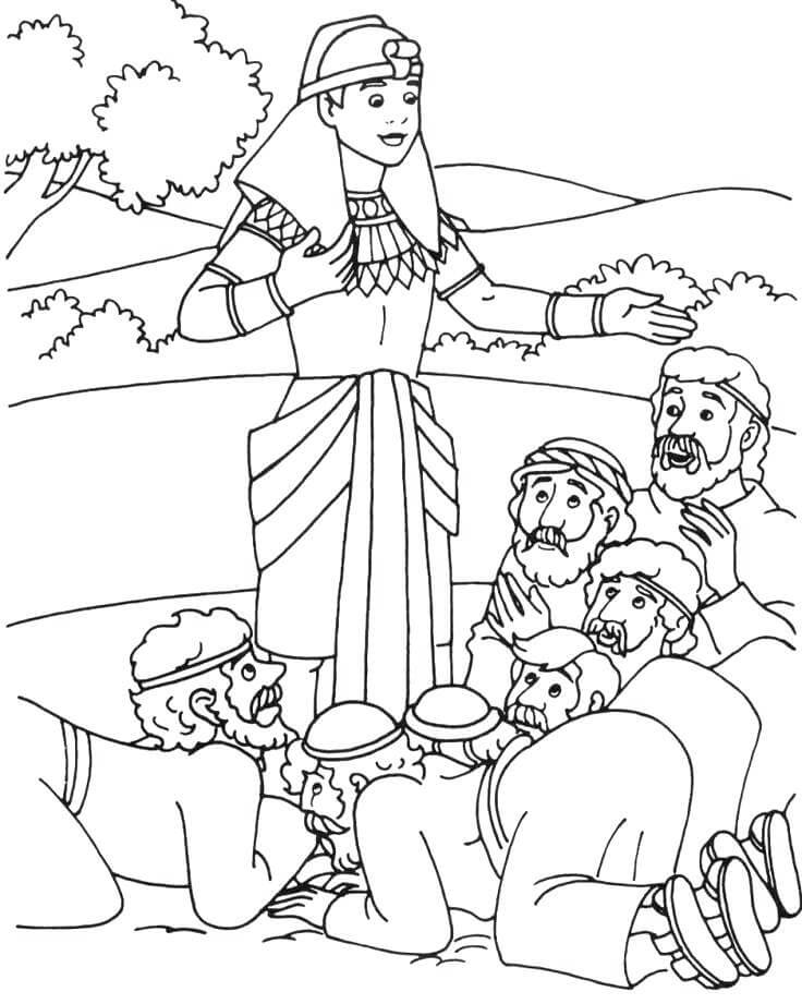 Desenho deBíblia Joseph 10 para colorir