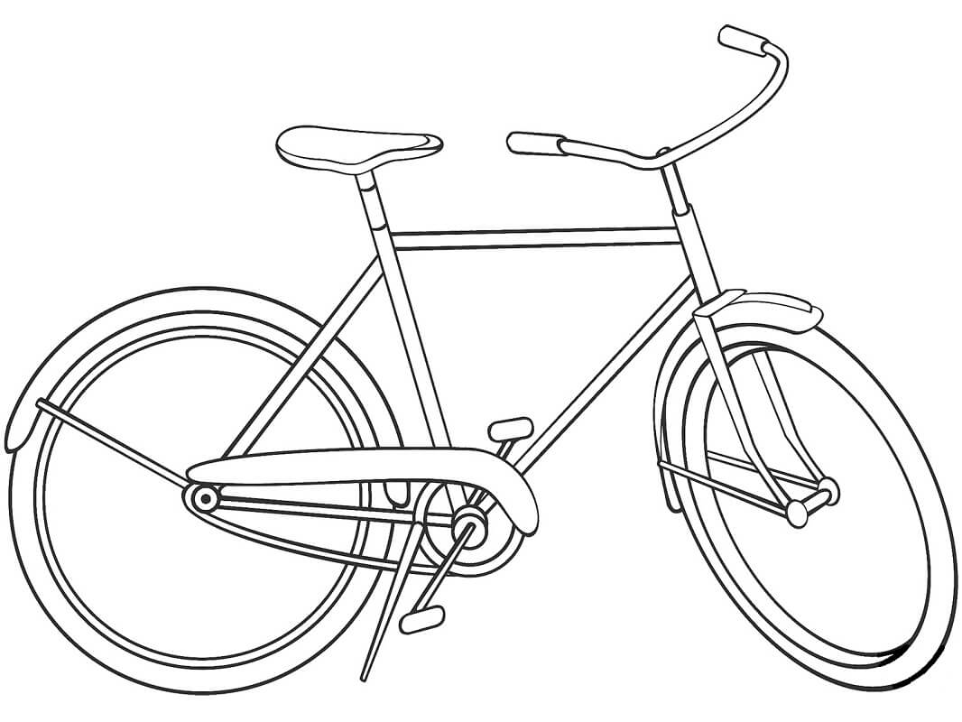 Desenho deBicicleta Normal 1 para colorir