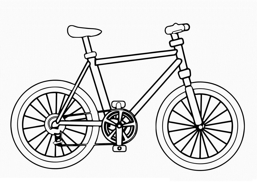 Desenho deBicicleta Normal para colorir