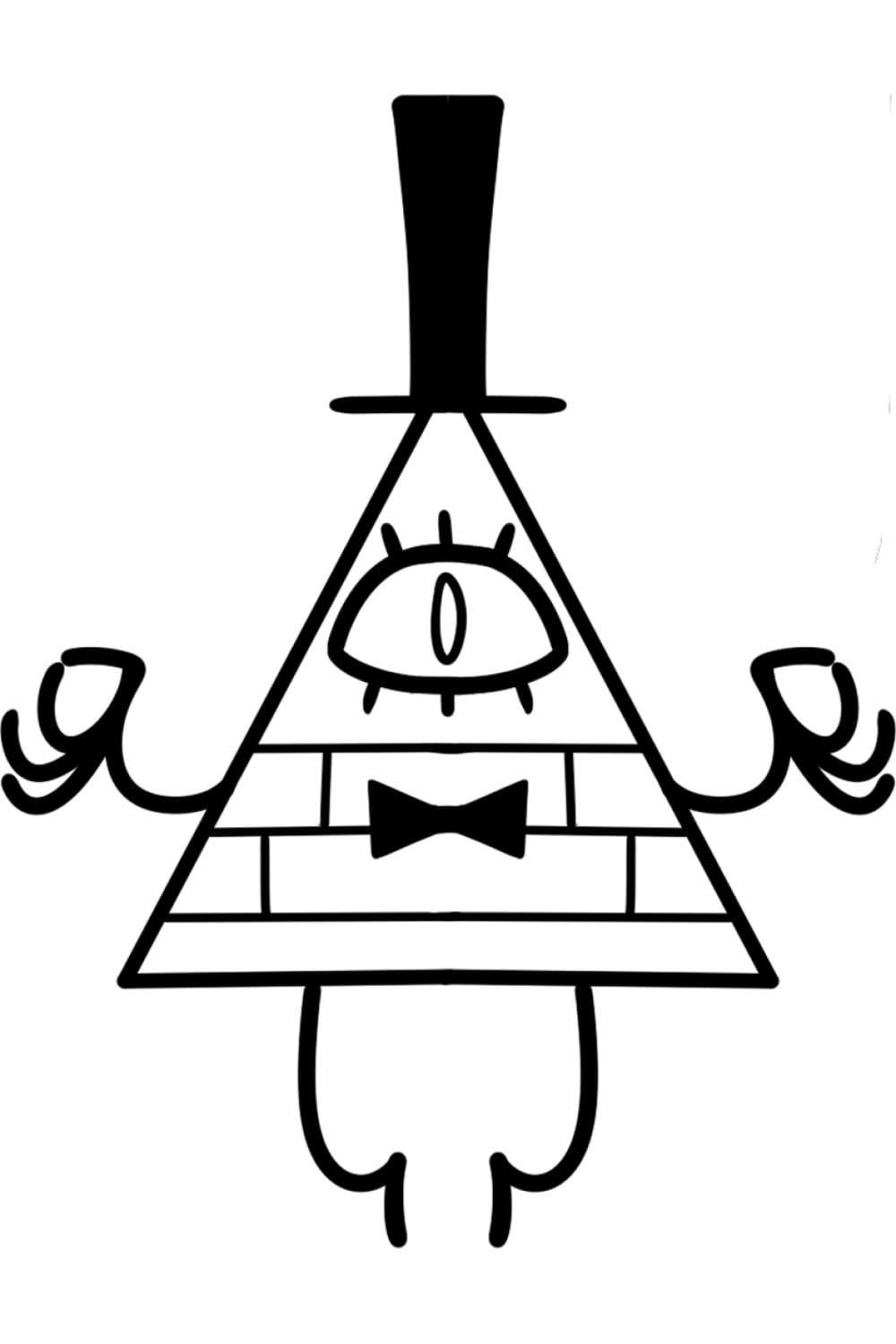 Desenho deBill Cipher de Gravity Falls para colorir