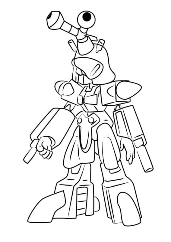 Desenho deBlakbeetle Medabots para colorir