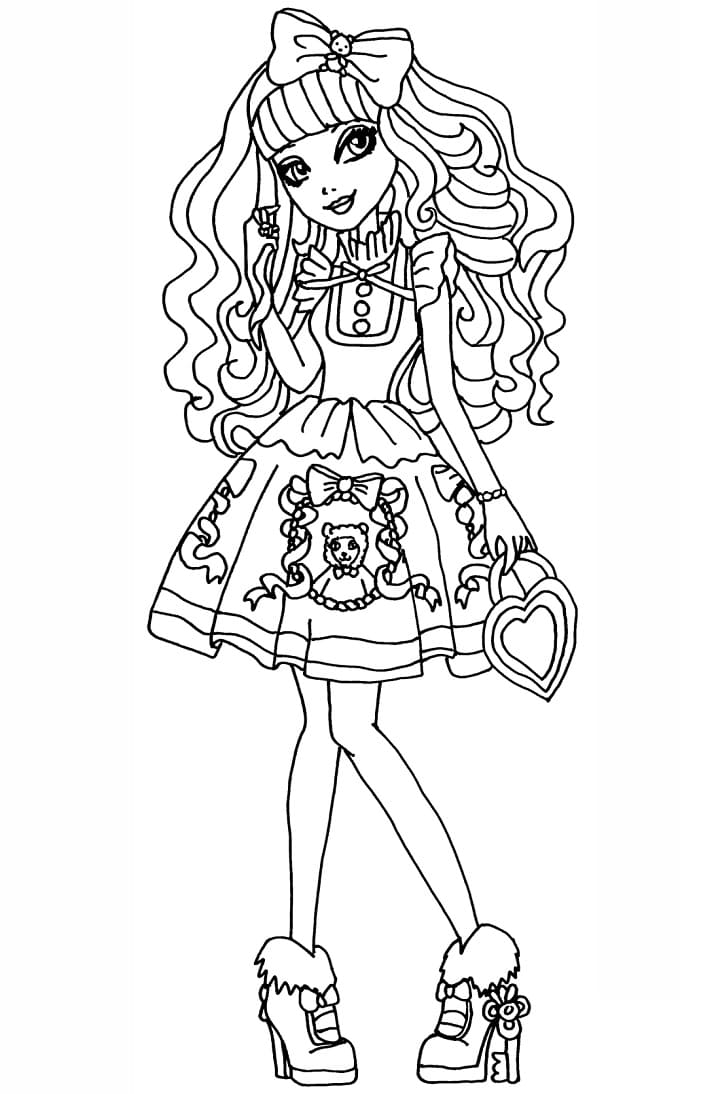 Desenho deBlondie Locks Ever After High para colorir