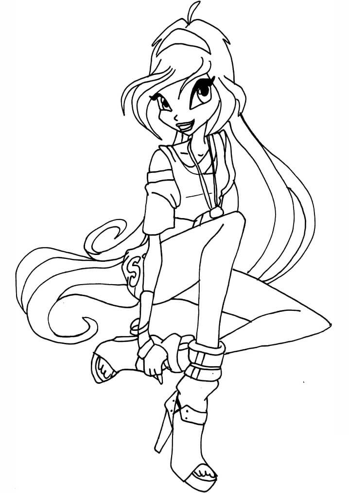 Desenhos de Clube Winx para colorir