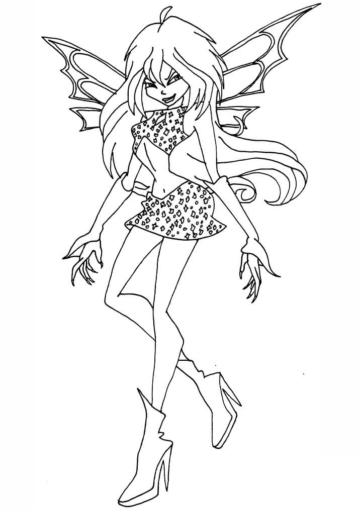 Desenho deBloom da Clube Winx 10 para colorir