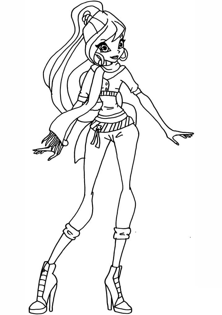 Desenho deBloom da Clube Winx 11 para colorir