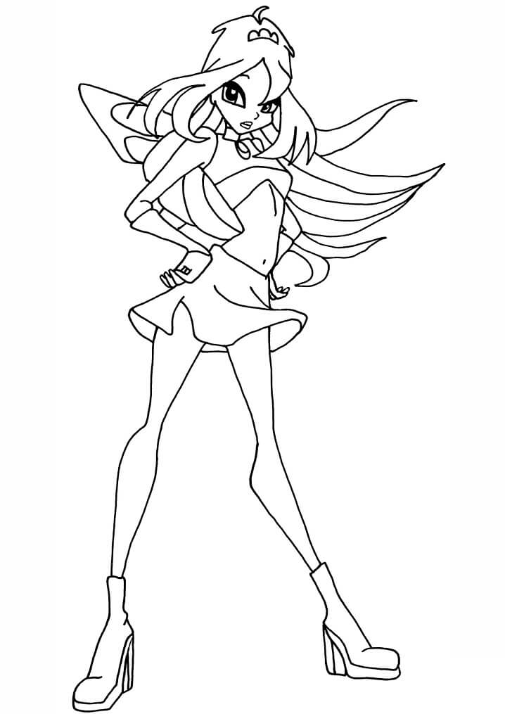 Desenho deBloom da Clube Winx 13 para colorir