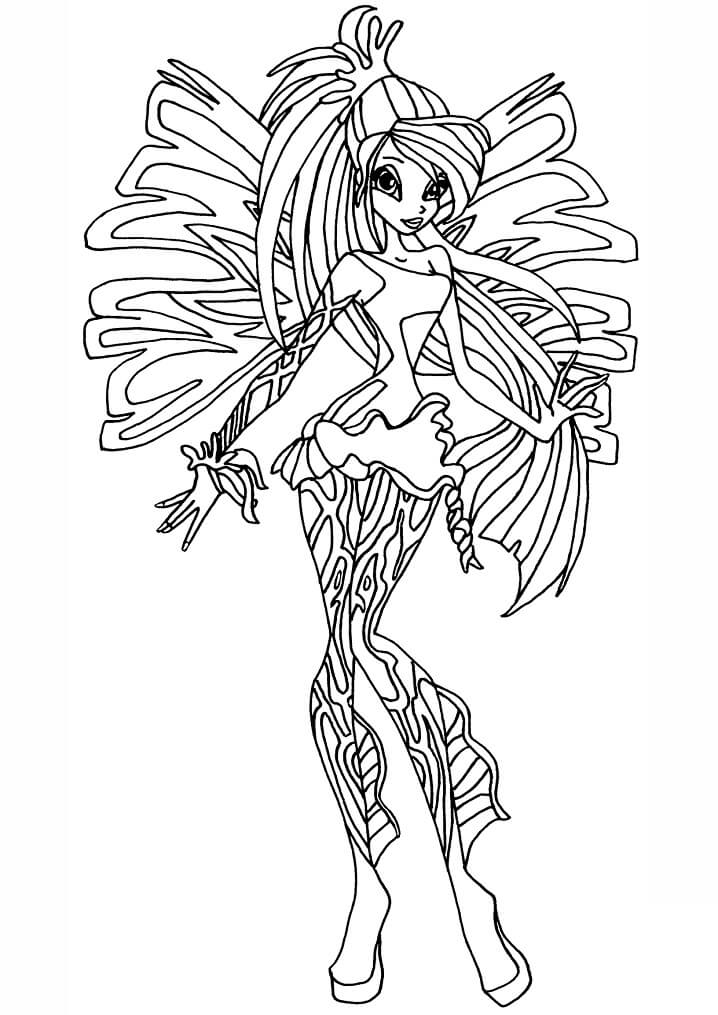 Desenho deBloom da Clube Winx 2 para colorir