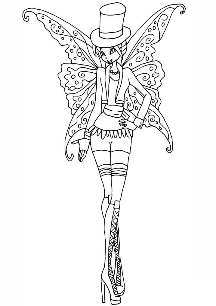 Desenho deBloom da Clube Winx 8 para colorir