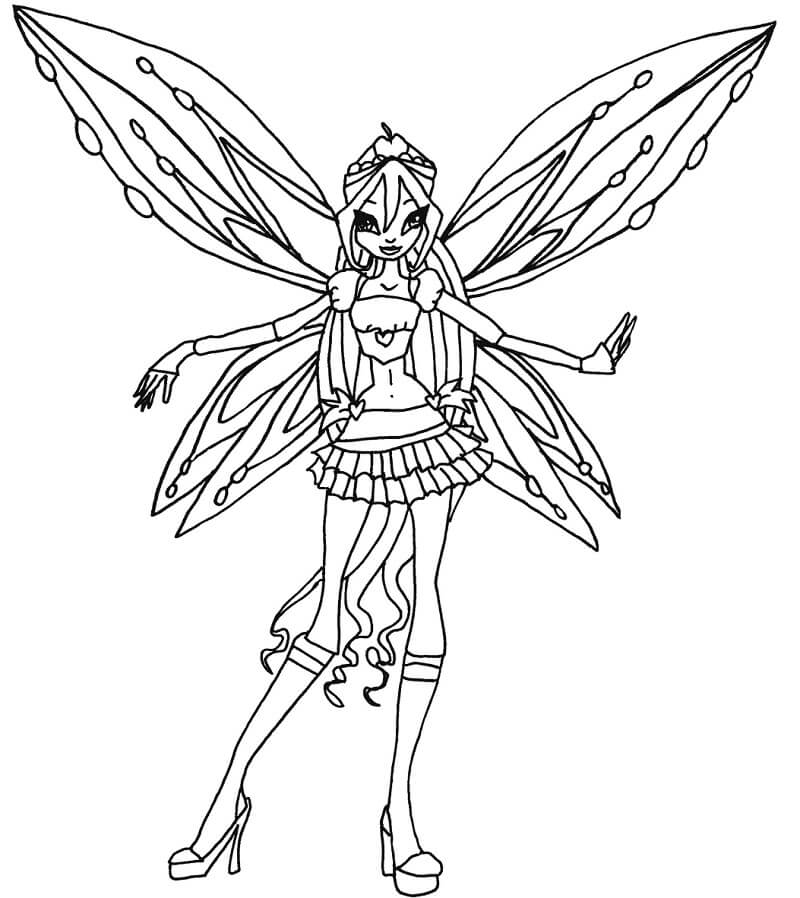 Desenho deBloom da Clube Winx para colorir