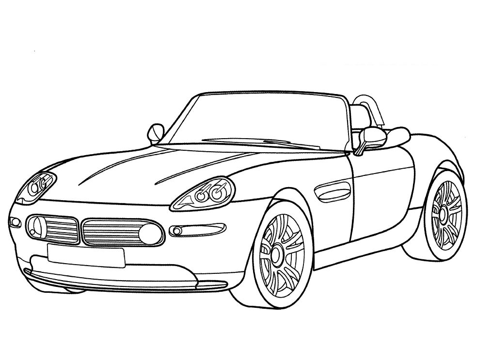 Desenho deBMW Z8 Cabriolet para colorir