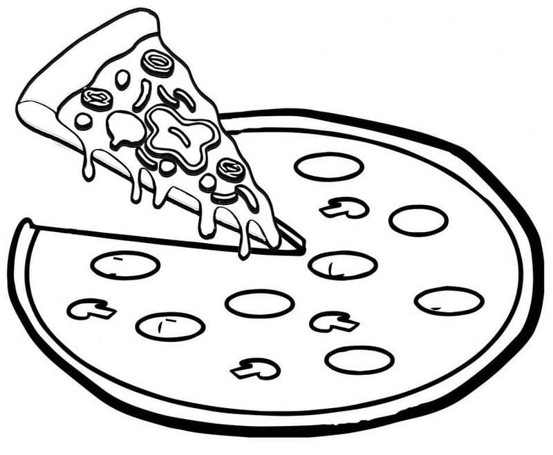 Desenho deBoa Pizza 2 para colorir