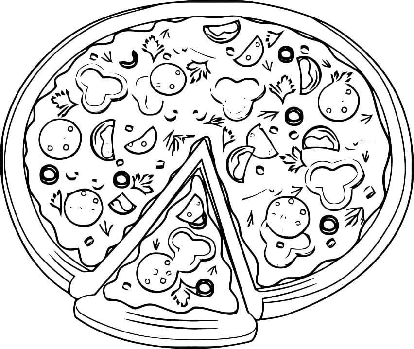 Desenho deBoa Pizza 3 para colorir