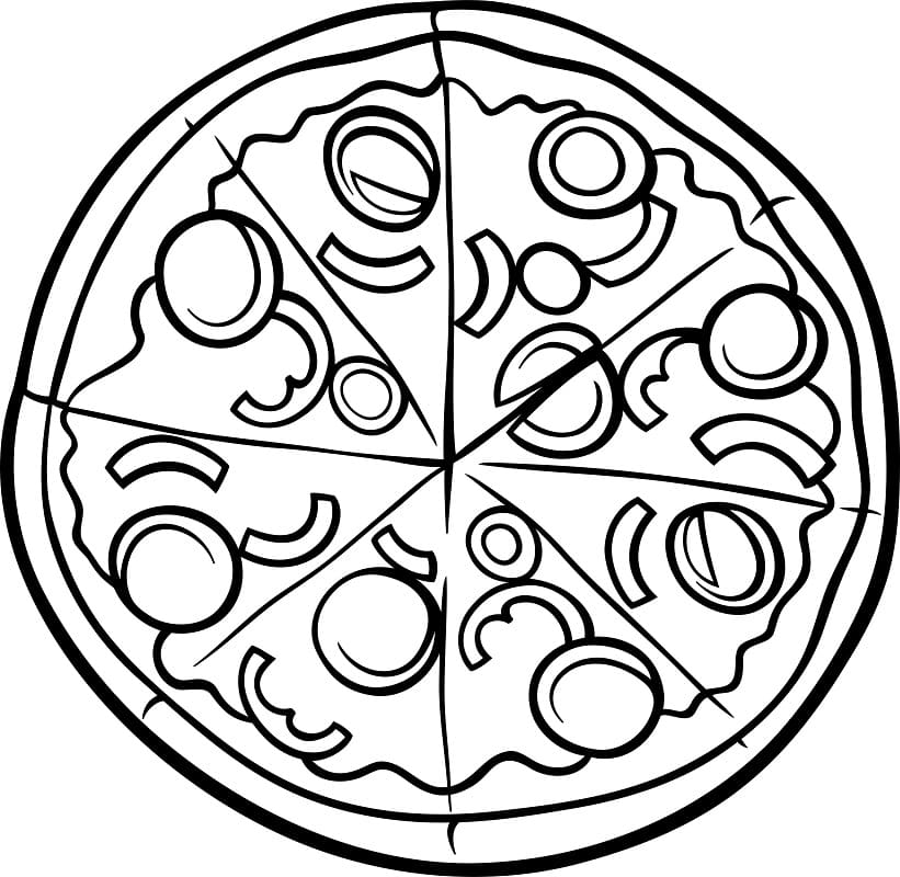 Desenho deBoa Pizza para colorir