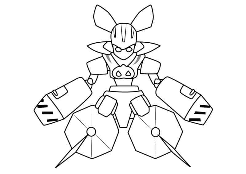 Desenho deBoarbooster Medabots para colorir