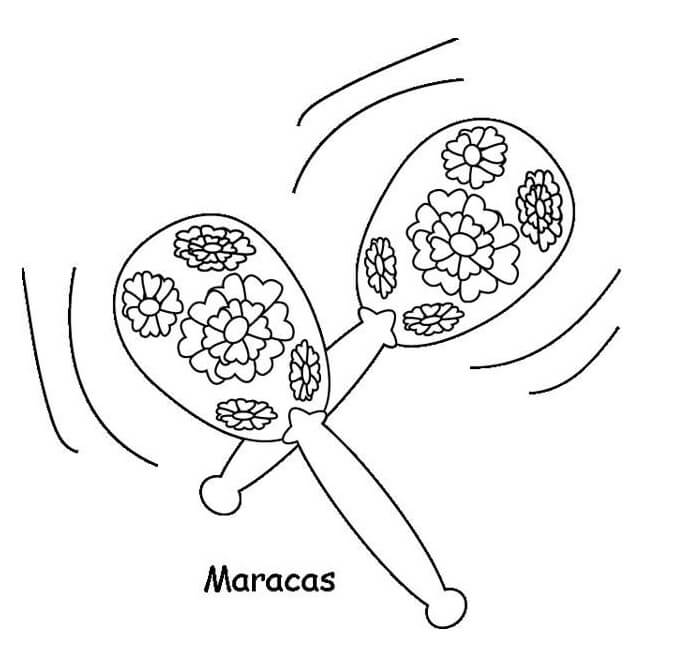 Desenho deBoas Maracás 7 para colorir