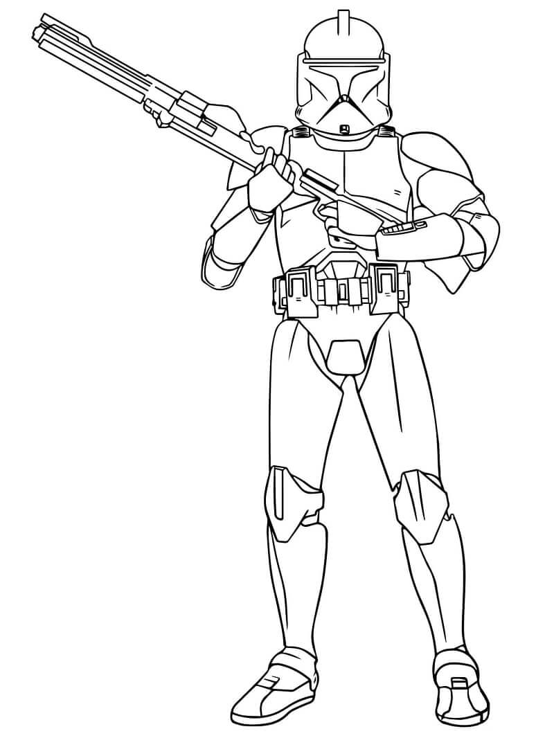 Desenho de Boba Fett para colorir