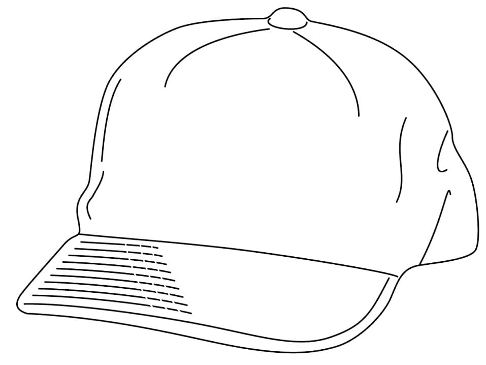 Desenho deBoné de Beisebol 4 para colorir