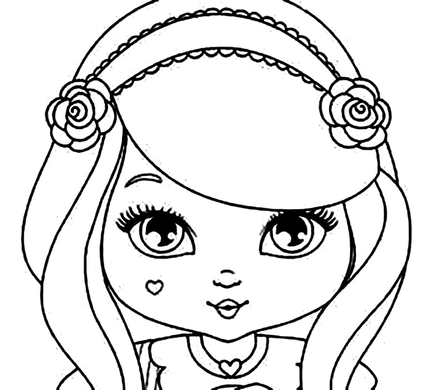 Desenho deBoneca Jolie 2 para colorir