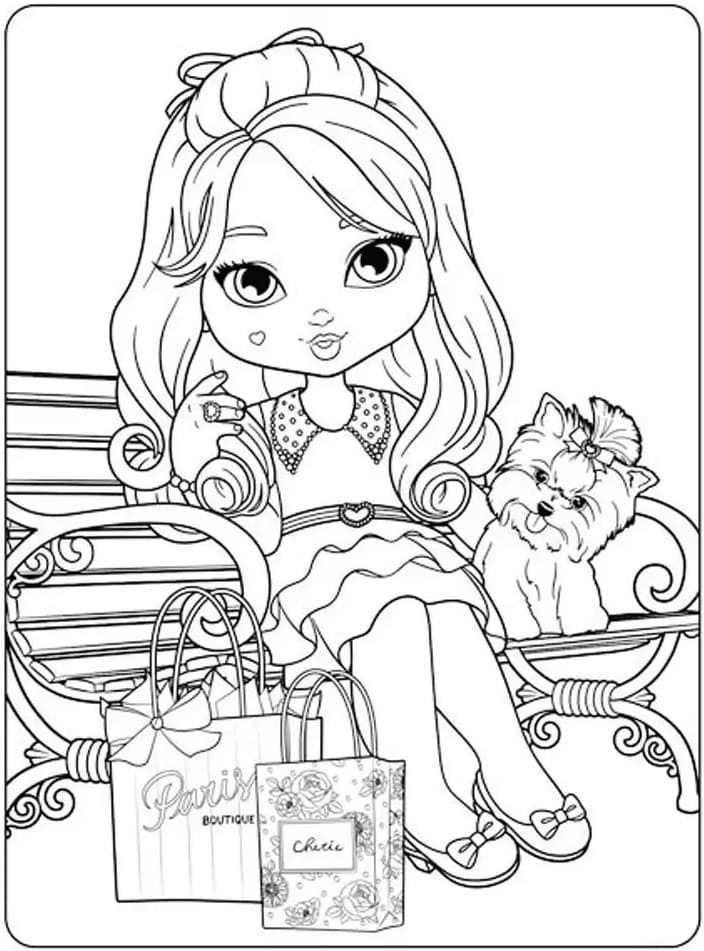 Desenho deBoneca Jolie 6 para colorir