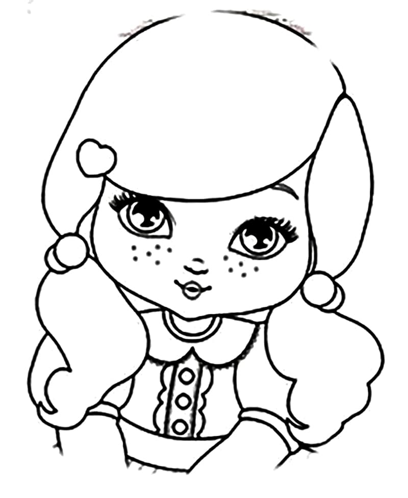 Desenho deBoneca Jolie 7 para colorir