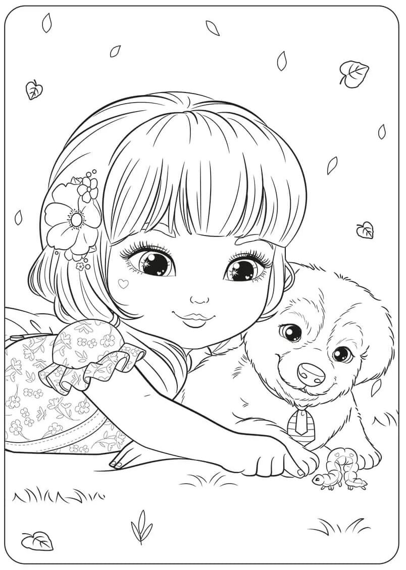 Desenho de Boneca Jolie 8 para colorir