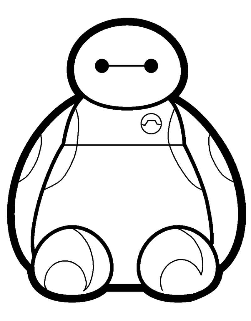 Desenho deBonito Baymax 1 para colorir