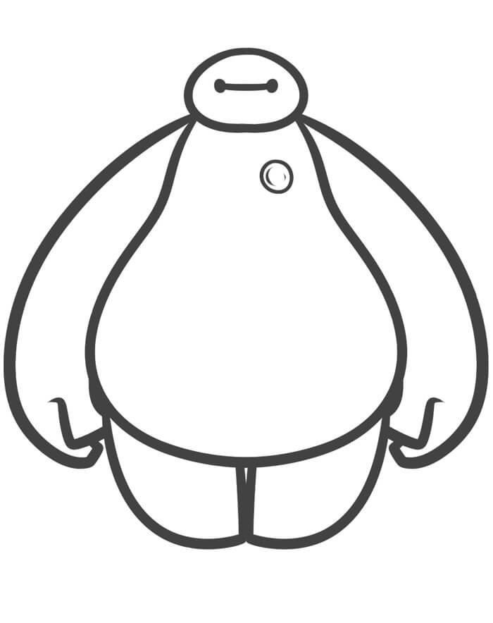 Desenho deBonito Baymax 5 para colorir