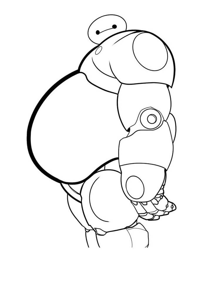 Desenho de Bonito Baymax para colorir