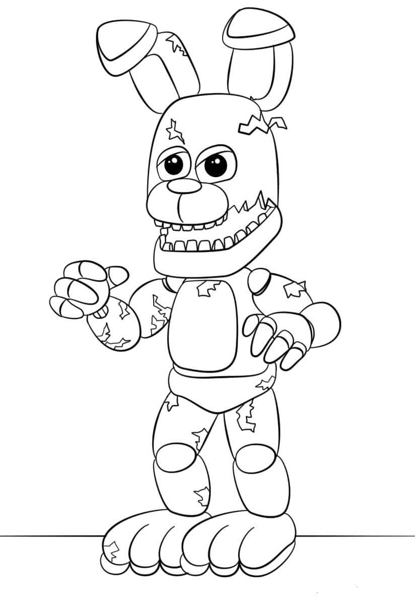 Desenho deBonnie Animatronic 3 para colorir