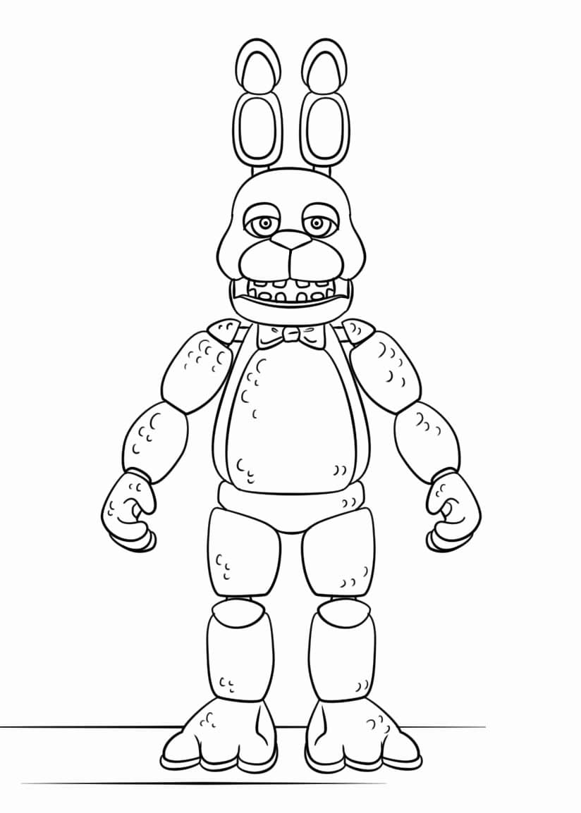 Desenho deBonnie Animatronic 4 para colorir