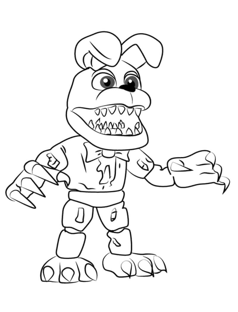 Desenho deBonnie Animatronic 6 para colorir