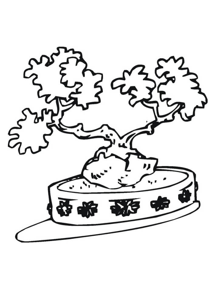 Desenho de Bonsai Normal 2 para colorir