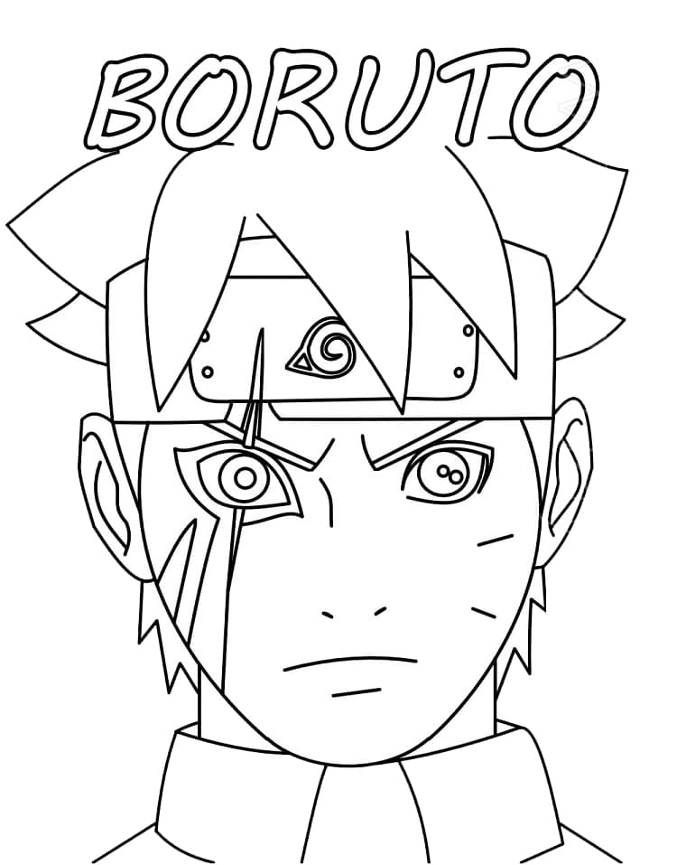 Desenhos de Boruto para colorir