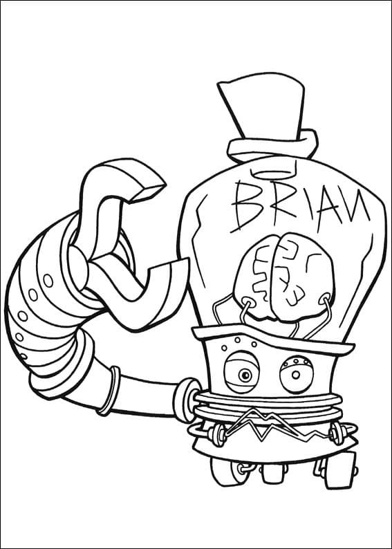 Desenho deBrain de Igor para colorir