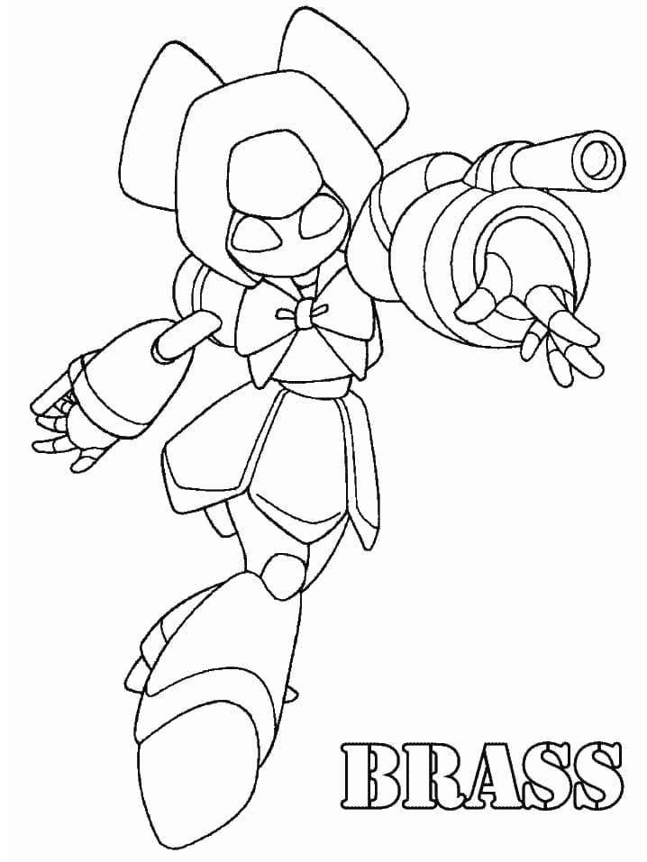 Desenho deBrass Medabots para colorir