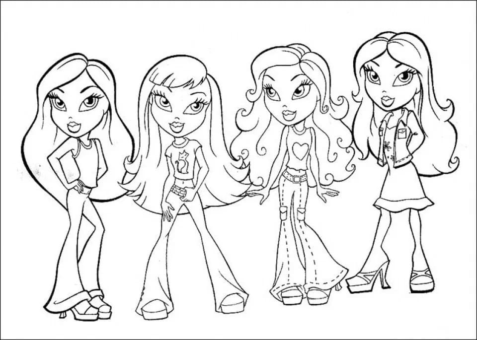 Desenho deBratz 12 para colorir