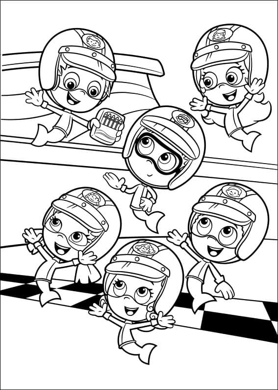 Desenhos de Bubble Guppies para colorir