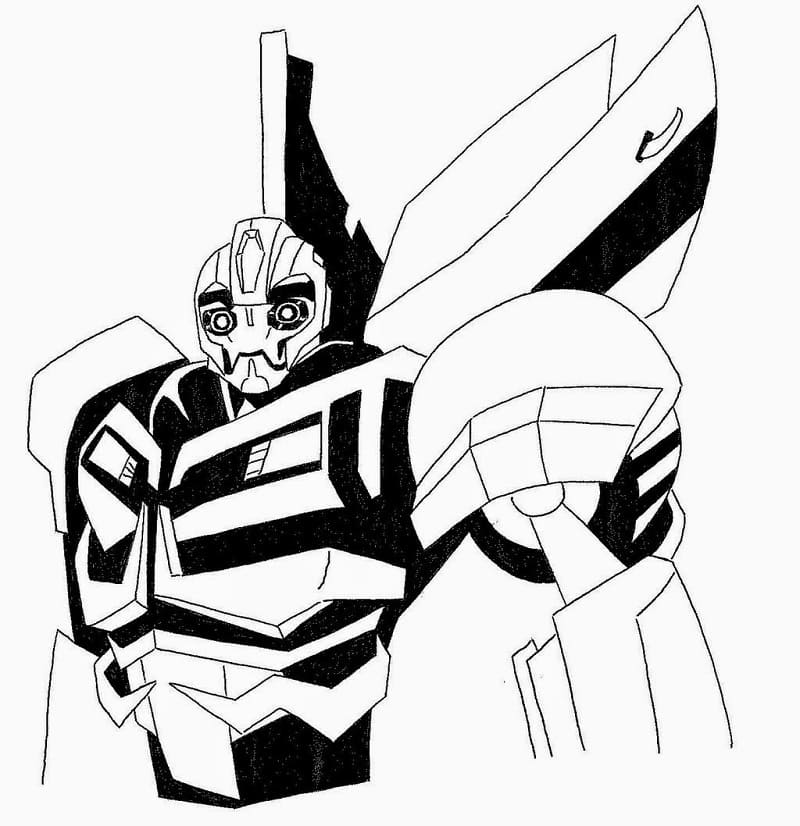 Desenho deBumblebee de Transformers para colorir