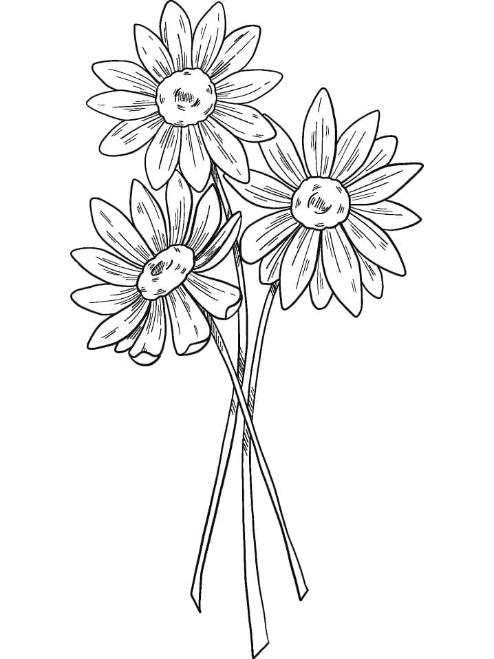 Desenho deBuquê de Flores 13 para colorir