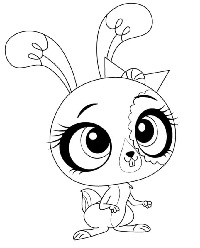 Desenho de Buttercream Littlest Pet Shop para colorir