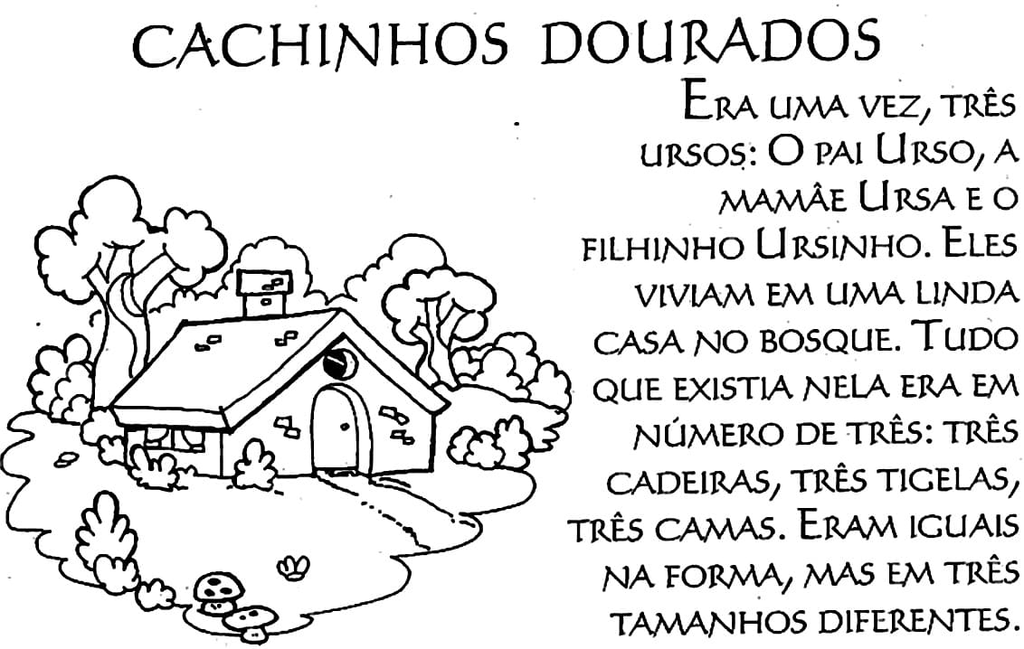 Desenho deCachinhos Dourados 1 para colorir