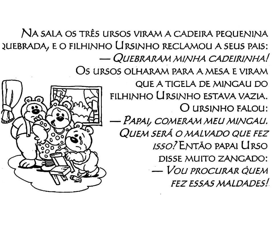 Desenho deCachinhos Dourados 9 para colorir